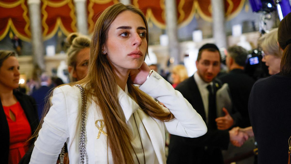 Mia Schem became known around the world when Hamas released a video showing her in captivity just days after she was taken. AFP/File Photo
Mia Schem became known around the world when Hamas released a video showing her in captivity just days after she was taken. AFP/File Photo