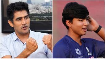 Vijender Singh appeared to take a jibe at Vaibhav Suryavanshi over his age in a cryptic post on X. PTI/AP