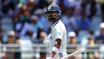 Virat Kohli has scored 9230 runs in 123 Test matches. Image: Reuters