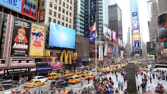 A view of the iconic Times Square in New York. Representational image/AP