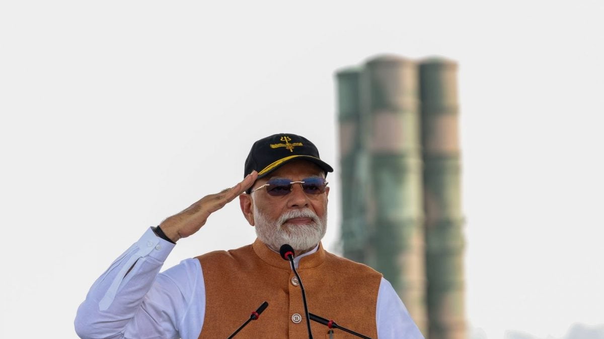 S-400 in backdrop, PM Modi debunks Pakistan’s claim at Adampur airbase
