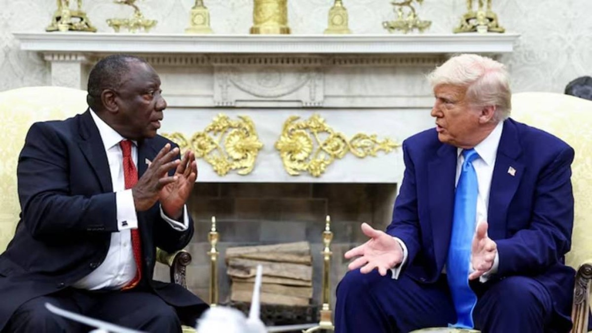 Trump met South African President Cyril Ramaphosa in White House yesterday. Reuters Trump met South African President Cyril Ramaphosa in White House yesterday. Reuters
