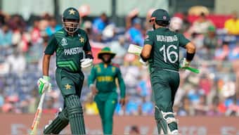 Babar Azam and Mohammad Rizwan have found no place in Pakistan's T20I squad. Image: PTI