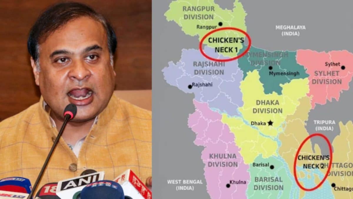 'We can attack Bangladesh's two chicken’s necks', says Assam CM. What are they?