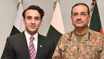 Field Marshal Asim Munir with Pakistan Digital Asset Authority head Bilal Bin Saqib | X / @cryptocouncilpk
