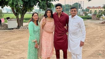 India's new Test captain Shubman Gill with his family. Image: Insta/Gill
