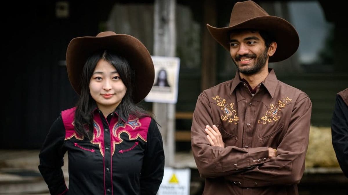Norway Chess 2025: World champion Gukesh goes full cowboy on rest day; Carlsen poses with 'GOAT'