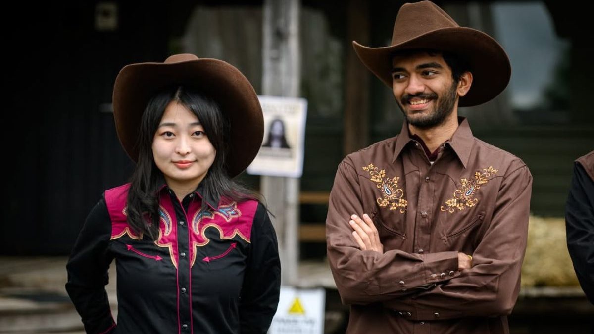 Gukesh poses with women's world champion Ju Wenjun. Image: Insta/NorwayChess Gukesh poses with women's world champion Ju Wenjun. Image: Insta/NorwayChess