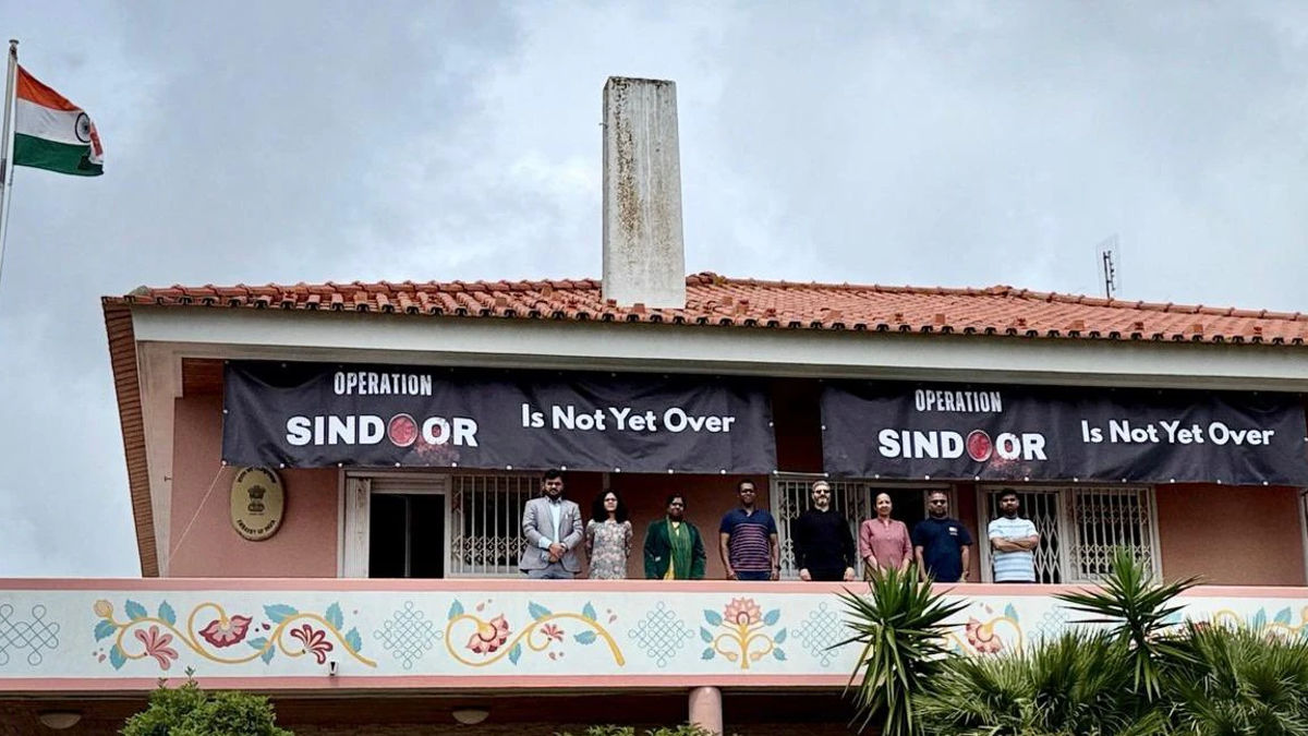 India's embassy in Portugal said the world would not be intimidated by Pakistani provocations after a group protested outside its chancery. India's embassy in Portugal said the world would not be intimidated by Pakistani provocations after a group protested outside its chancery.