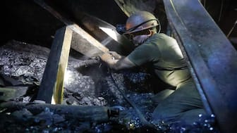 A miner works at the Komsomolets of Donbas coal mine in the settlement of Kirovskoye (Khrestivka) in the Donetsk region, Ukraine. After a delay, the United States and Ukraine have signed an “economic partnership agreement” that will give Washington access to Kyiv’s rare earth minerals. File image/AFP