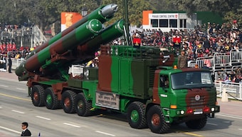 Indian Army's Brahmos missile system showcased at New Delhi. It is the cornerstone of India’s conventional missile arsenal. File image/AFP