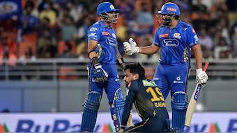 Mumbai Indians are eying a record-breaking sixth IPL title. Image: Reuters