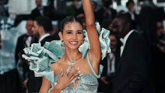 Fashion designer Nancy Tyagi makes second Cannes red carpet appearance with self-designed outfit