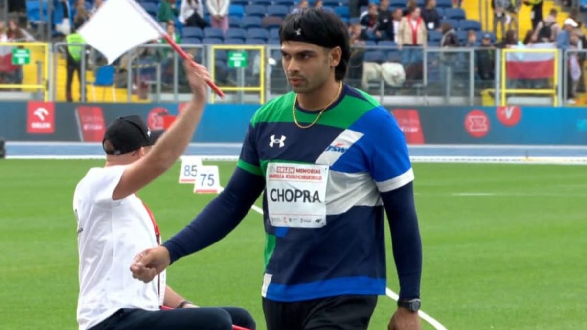 Neeraj Chopra steals 2nd place with big final throw at Janusz Kusocinski Memorial 2025, finishes in top 2 for 22nd time in a row Neeraj Chopra steals 2nd place with big final throw at Janusz Kusocinski Memorial 2025, finishes in top 2 for 22nd time in a row