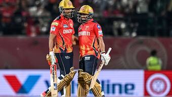 Prabhsimran Singh played the best innings of his IPL career as he helped PBKS post a mammoth 236. Image: AFP