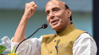 (File) Defence Minister Rajnath Singh. PTI