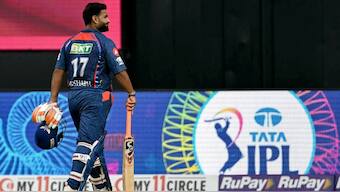 Rishabh Pant was dismissed for 7 off 6 balls against SRH. Image: AFP