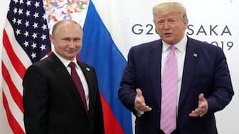 US President Donald Trump has said he is “not happy with what Vladimir Putin is doing” after Moscow launched its largest aerial attack of its three-year war on Ukraine on Sunday. File image/Reuters