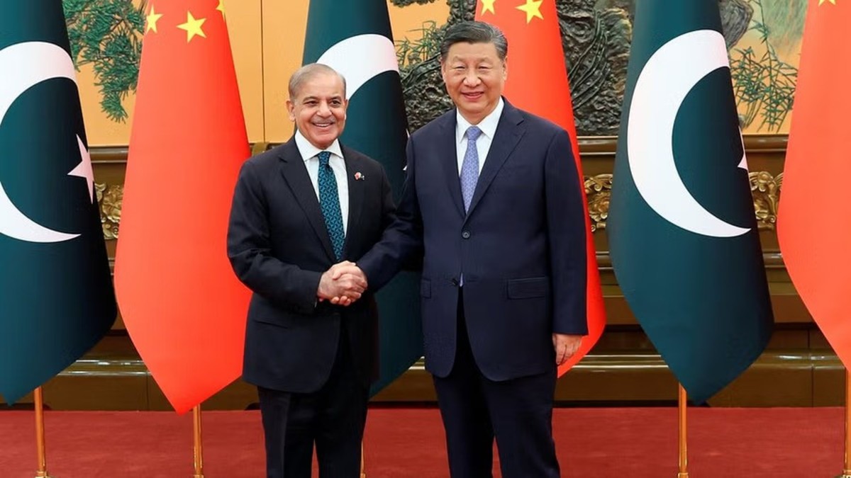 Pakistan's Prime Minister Shehbaz Sharif with Chinese President Xi Jinping. Image: REUTERS  Pakistan's Prime Minister Shehbaz Sharif with Chinese President Xi Jinping. Image: REUTERS
