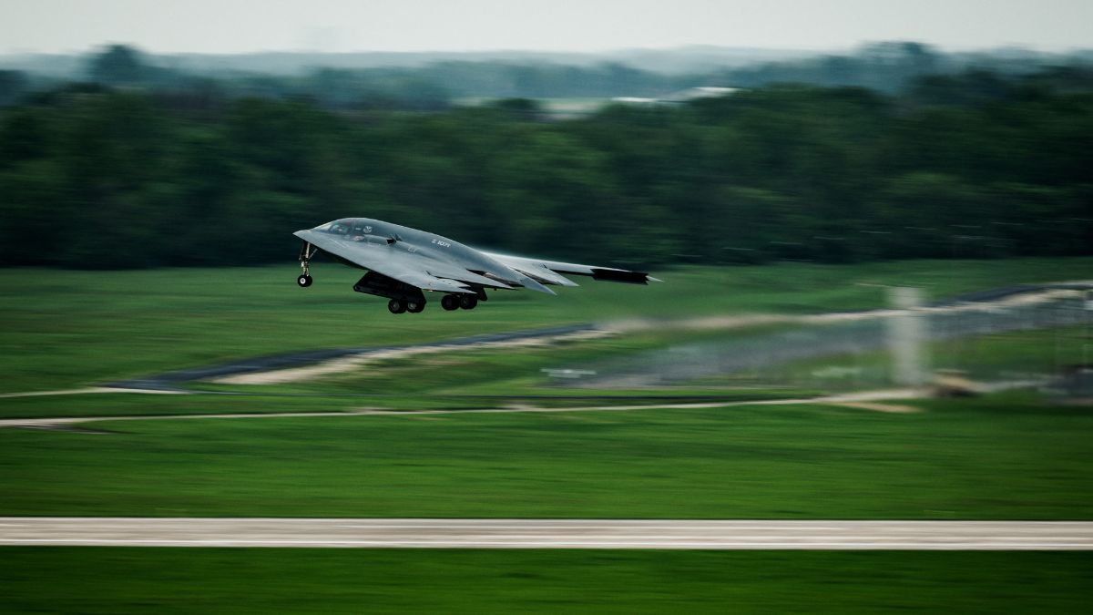 A B-2 Spirit stealth bomber at Whiteman Air Force Base, Missouri. US Air Force/Reuters
A B-2 Spirit stealth bomber at Whiteman Air Force Base, Missouri. US Air Force/Reuters