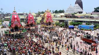 (File) The Rath Yatra starts today and will end on July 8. AFP