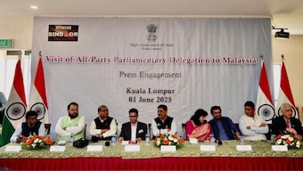The Indian delegation was led by JD(U) MP Sanjay Kumar Jha. X/@hcikl
