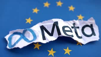 EU flag and Meta logo are seen in this illustration. File image/ Reuters