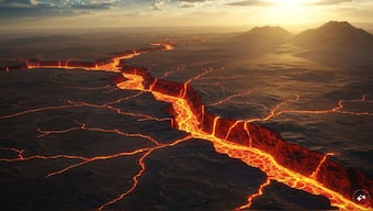 The pulse is caused by molten magma pushing against the Earth’s crust from below. AI Generated/Representational Image
