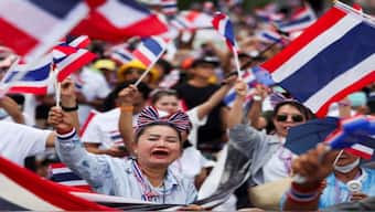 Police expect the crowds in Bangkok to surpass 10,000 people by Saturday evening. Reuters