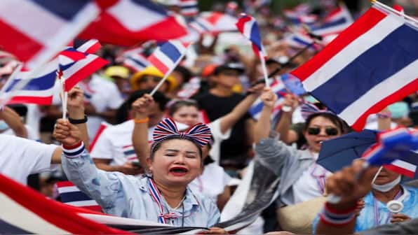 Thousands gather in Bangkok to demand resignation of Thai PM over leaked phone call scandal