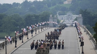 Donald Trump military parade Updates: Trump addresses US military parade in DC as ‘No Kings’ protests erupt nationwide