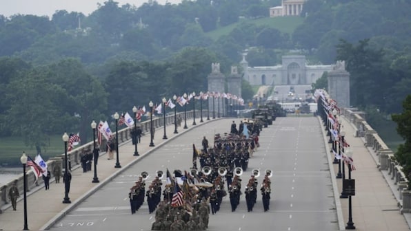 Donald Trump military parade Updates: Trump addresses US military parade in DC as ‘No Kings’ protests erupt nationwide