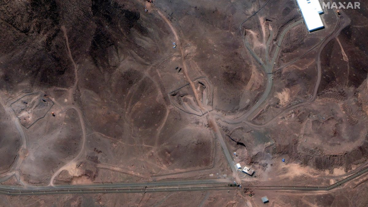 (File) This handout satellite image provided by Maxar Technologies and dated June 29, 2025 shows a view of tunnel entrances at the Fordo (Fordow) Fuel Enrichment Plant complex, about 30 kilometres north of Qom in central Iran. AFP (File) This handout satellite image provided by Maxar Technologies and dated June 29, 2025 shows a view of tunnel entrances at the Fordo (Fordow) Fuel Enrichment Plant complex, about 30 kilometres north of Qom in central Iran. AFP