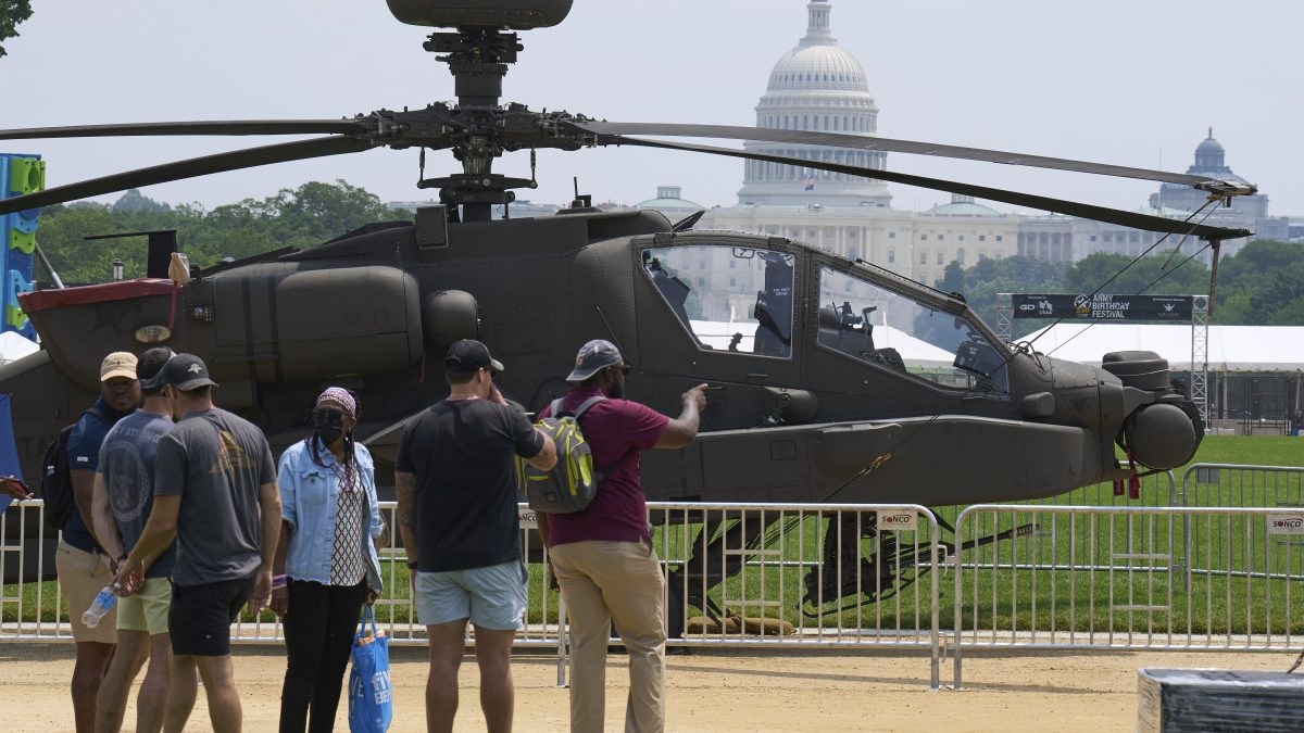 Donald Trump military parade LIVE: DC parade showcases US military might as Trump celebrates birthday