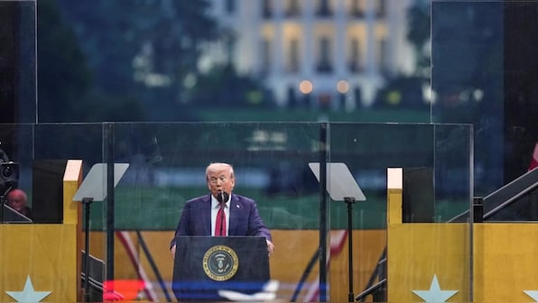 They fight fight fight & win win win: Trump shores up nationalist spirit in historic military parade
