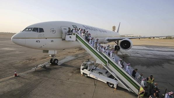 WATCH | Saudia Airlines flight carrying 250 Hajj pilgrims faces landing gear issue at Lucknow Airport