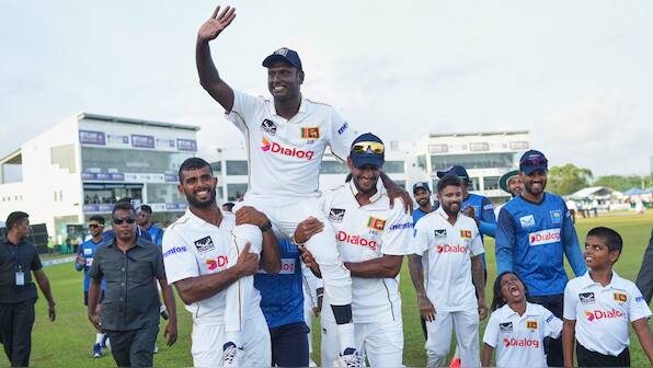 Angelo Mathews receives special tribute on Test farewell as Sri Lanka, Bangladesh play out draw in Galle