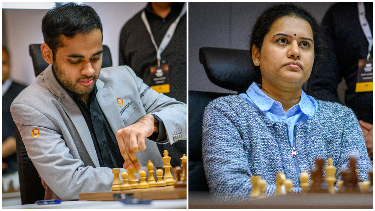 Indian Grandmasters Arjun Erigaisi and Koneru Humpy in action during Round 5 of the 2025 Norway Chess. Image credit: Michal Walusza/Norway Chess Indian Grandmasters Arjun Erigaisi and Koneru Humpy in action during Round 5 of the 2025 Norway Chess. Image credit: Michal Walusza/Norway Chess