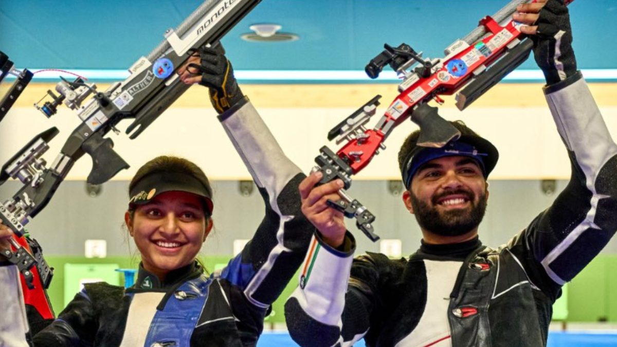 India's Arya Borse-Arjun Babuta beat Olympic champions to clinch gold at ISSF World Cup in Munich India's Arya Borse-Arjun Babuta beat Olympic champions to clinch gold at ISSF World Cup in Munich