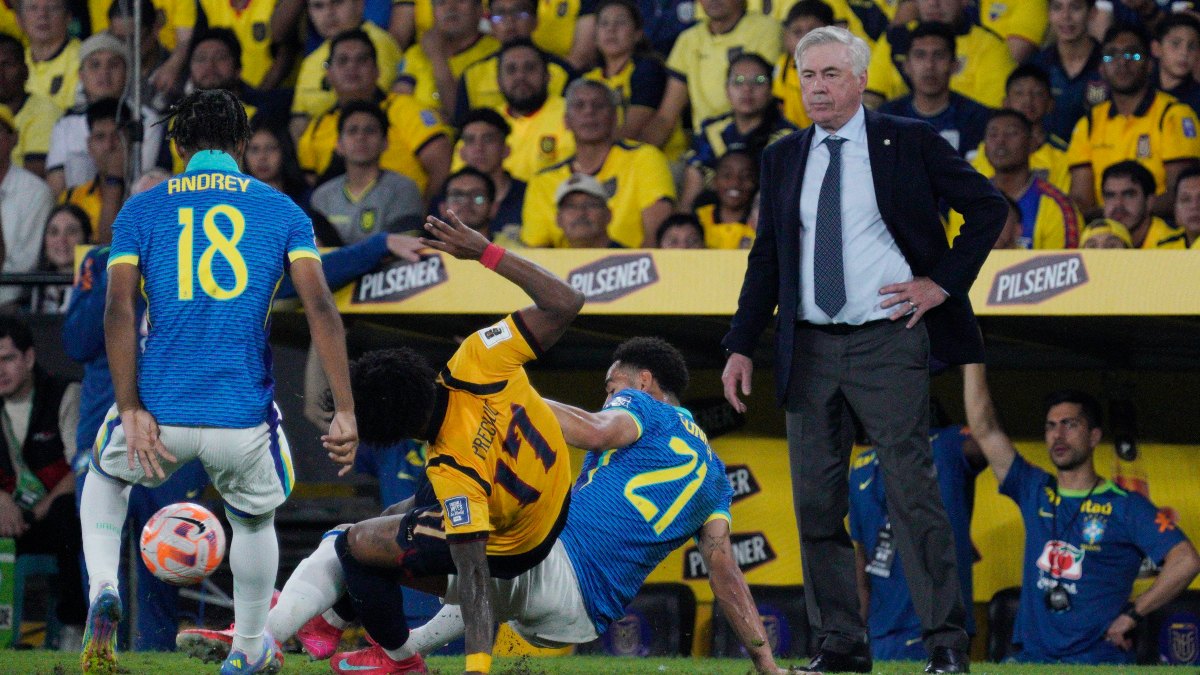 Carlo Ancelotti's tenure as Brazil coach off to a lacklustre start with goalless draw against Ecuador