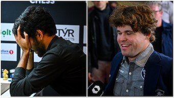 D Gukesh missed out on a historic Norway Chess triumph after losing to Fabiano Caruana in the 10th and final round on Friday, allowing Magnus Carlsen to retain his title. Image credit: Michal Walusza/Norway Chess