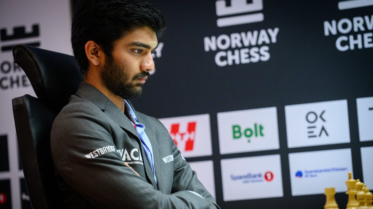 D Gukesh fights back from 'nearly lost' position to beat Arjun Erigaisi, overtakes Carlsen in Norway Chess standings D Gukesh fights back from 'nearly lost' position to beat Arjun Erigaisi, overtakes Carlsen in Norway Chess standings