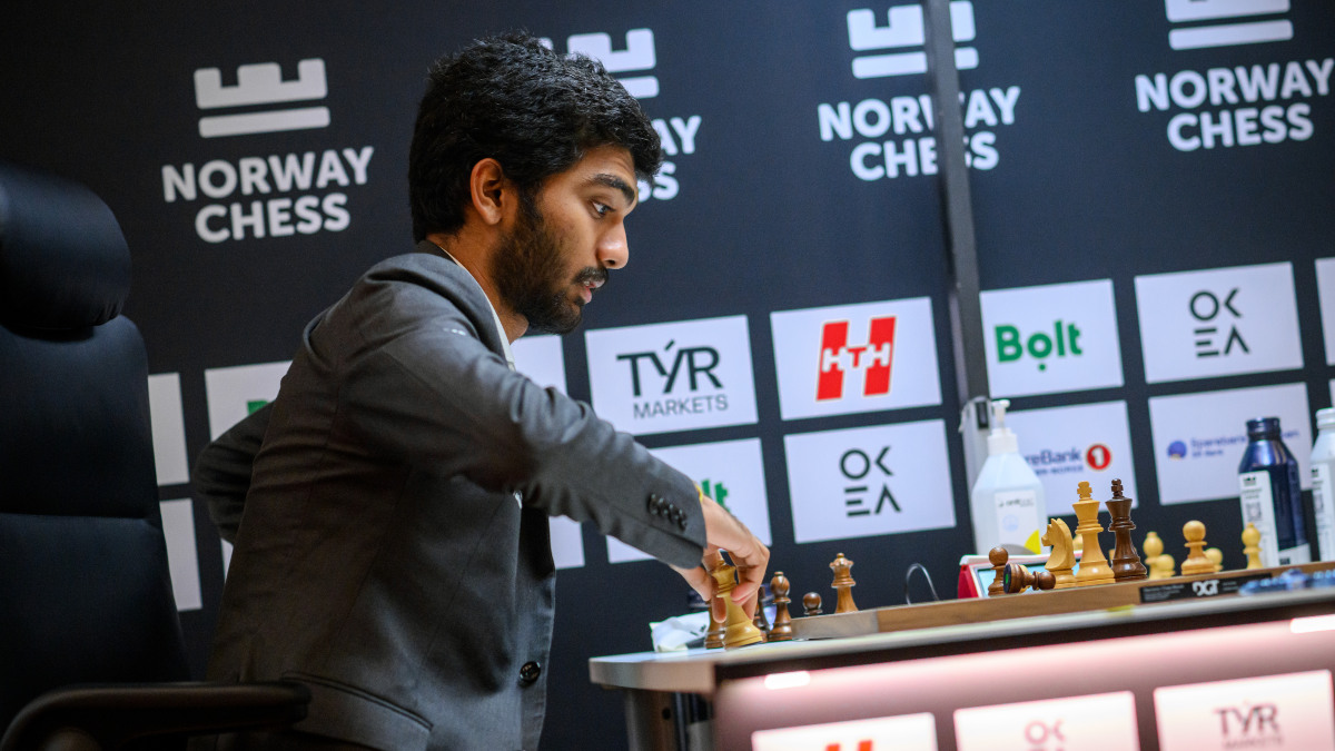 D Gukesh reacts after defeating Magnus Carlsen in Round 6 of the 2025 Norway Chess in Stavanger, Norway. Image credit: Michal Walusza/Norway Chess D Gukesh reacts after defeating Magnus Carlsen in Round 6 of the 2025 Norway Chess in Stavanger, Norway. Image credit: Michal Walusza/Norway Chess