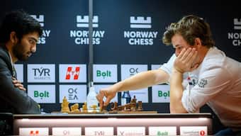 Indian chess star D Gukesh has been targeted with racist abuse after win over Magnus Carlsen. Image: Norway Chess 2025
