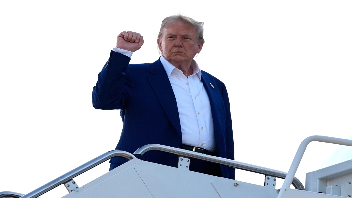 President Donald Trump boards Air Force One at Joint Base Andrews, Md. on Tuesday. AP President Donald Trump boards Air Force One at Joint Base Andrews, Md. on Tuesday. AP