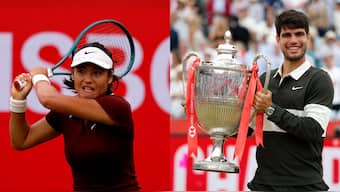 Emma Raducanu speaks on dating rumours with Carlos Alcaraz. Images: Reuters