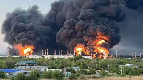 As Putin bombs Kyiv, Ukraine strikes Russian airbases & defence production plant