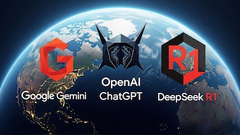 An artificially intelligence (AI)-generated photograph shows various AI models that competed in the simulation for global domination. 
