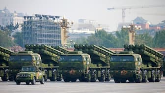 A Dongfeng-41 intercontinental strategic nuclear missiles group formation marches to celebrate the 70th anniversary of the founding of the People’s Republic of China in Beijing, on October 1, 2019 (Photo: Shen Shi/Imagine China/Reuters)