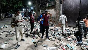 The stampede at the M Chinnaswamy Stadium in Bengaluru on Wednesday left 11 dead and several more injured. AP